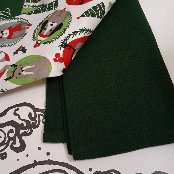 Christmas Dogs Kitchen Towels Set - Picture 6 of 8